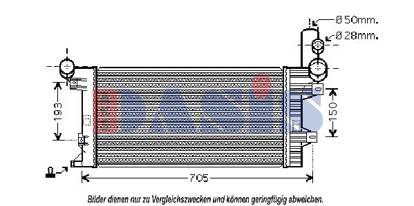 AKS DASIS Радиатор, охлаждение двигателя 132380N